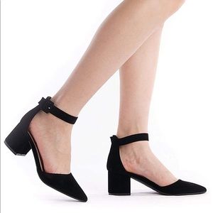 Black Low Heel Dress Shoes